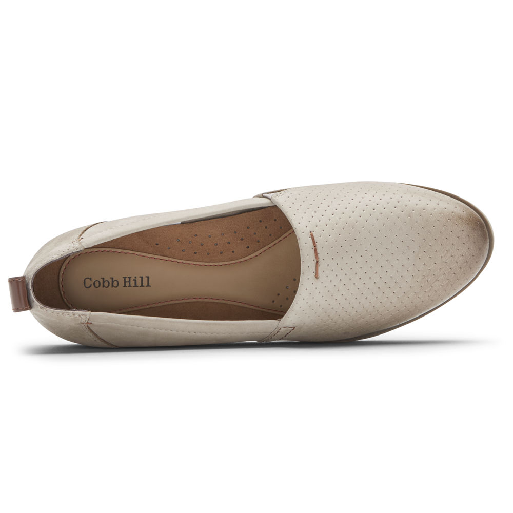 Slip-Ons Rockport Mujer Mexico - Cobb Hill Laci Beige - FXLGZ5921